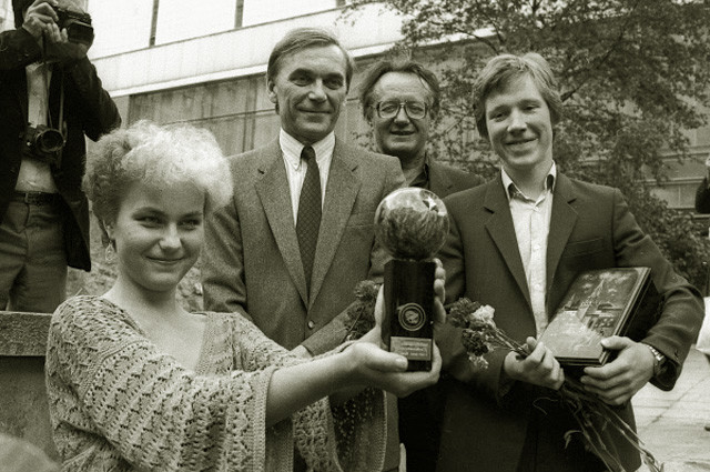 Гости всемирного молодежного фестиваля в Москве, 1985 год