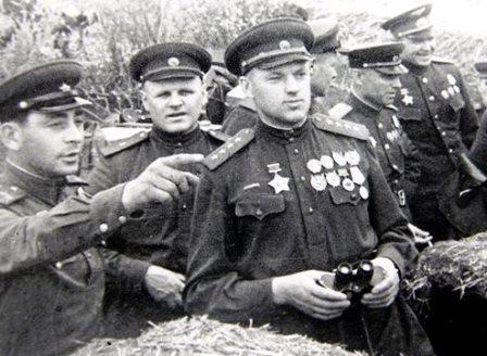 Рокоссовский на передовой вместе с солдатами