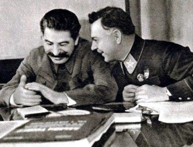 Иосиф Сталин и Климент Ворошилов