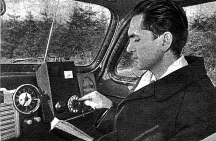 Демонстрация ЛК-1 в автомобиле. Журнал "За рулем" 1957 год